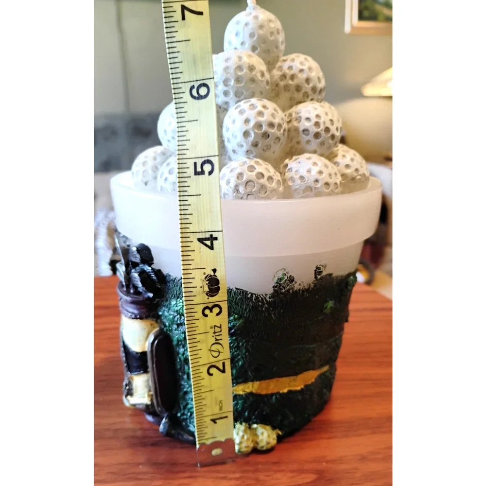 Novelty Golf Figural Wax Candle Sculpted Bag Clubs Balls Gift Sports Decor